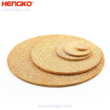 Bronze Brass Sintered Powder Porous Disc Filter Factory High-precision Copper Can Be Customized 3 5 7 10 15 20 40 50 60 70 90um